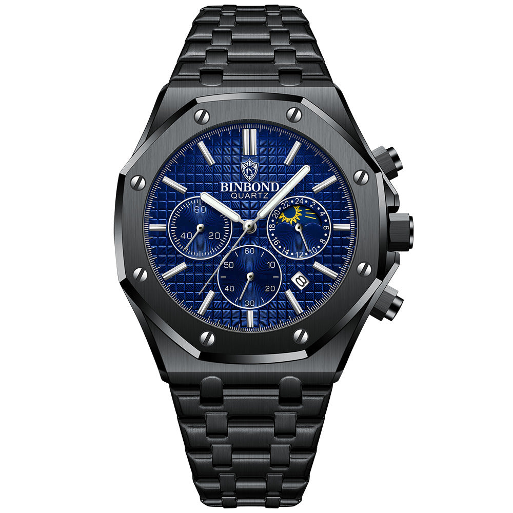 Multi-Function Sports Watch Discover timeless elegance with this luxury grey wristwatch, designed for those who value sophistication and precision.