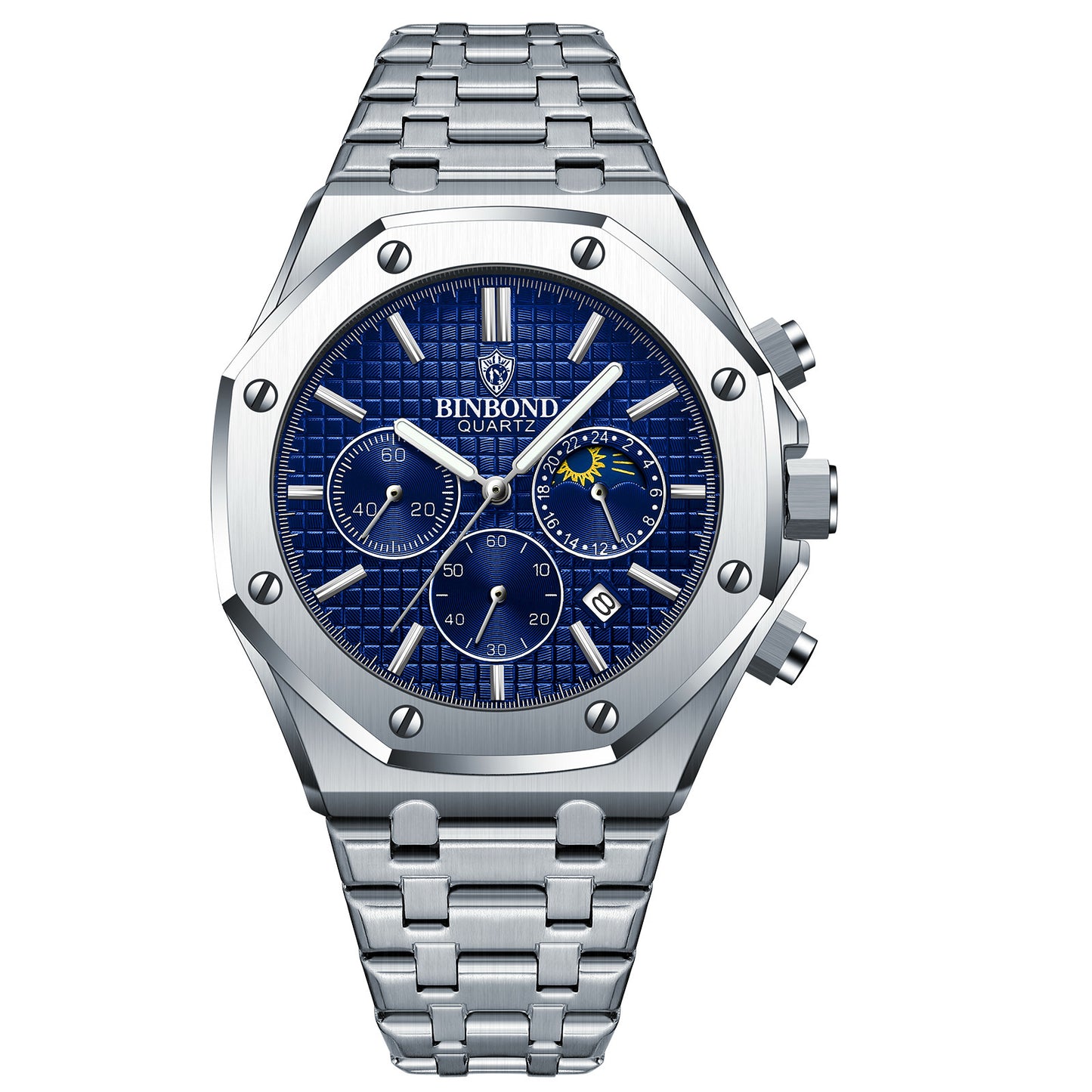Multi-Function Sports Watch Discover timeless elegance with this luxury grey wristwatch, designed for those who value sophistication and precision.