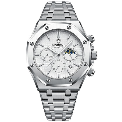 Multi-Function Sports Watch  Discover timeless elegance with this luxury grey wristwatch, designed for those who value sophistication and precision.