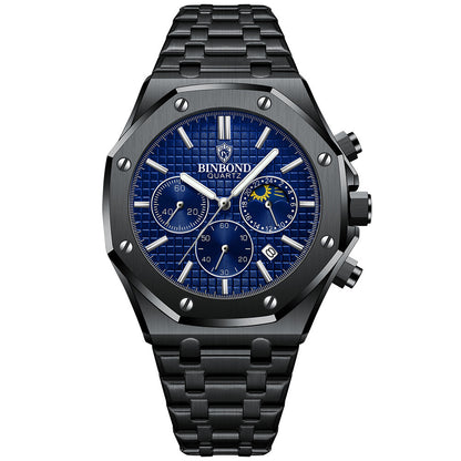 Multi-Function Sports Watch  Discover timeless elegance with this luxury grey wristwatch, designed for those who value sophistication and precision.