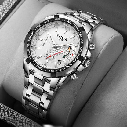 men''s watch waterproof sports watch Elevate your style with this premium grey wristwatch — a statement of sophistication and refined taste. Meticulously crafted with high-quality materials, it blends modern elegance with timeless charm.