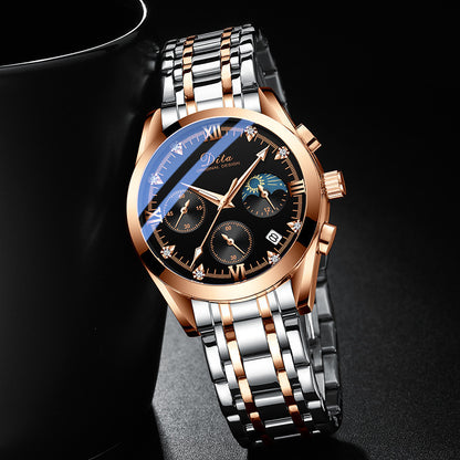 luxery watch for men Thickness: 12mm Dial diameter: 42mm Crown type: onion crown Bottom type: normal Mirror material: mineral reinforced glass mirror.