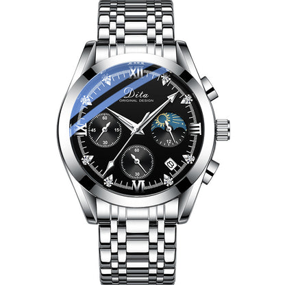 luxery watch for men Thickness: 12mm Dial diameter: 42mm Crown type: onion crown Bottom type: normal Mirror material: mineral reinforced glass mirror.