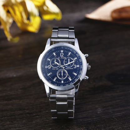 Steel strap watch men  Movement model: SL68 Thickness: 8mm Dial diameter: 40.5mm Mirror material: ordinary glass mirror Buckle style: pin buckle Buckle material: stainless steel