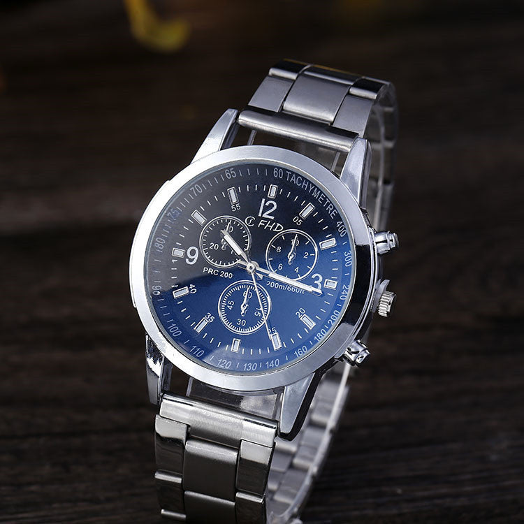 Steel strap watch men  Movement model: SL68 Thickness: 8mm Dial diameter: 40.5mm Mirror material: ordinary glass mirror Buckle style: pin buckle Buckle material: stainless steel