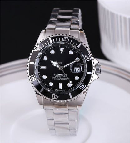 steel strap fashion watch Display type: pointer  Applicable people: General  style: Casual&nbsp;  Dial diameter: 40.5mm&nbsp;