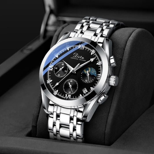 luxery watch for men Thickness: 12mm Dial diameter: 42mm Crown type: onion crown Bottom type: normal Mirror material: mineral reinforced glass mirror.
