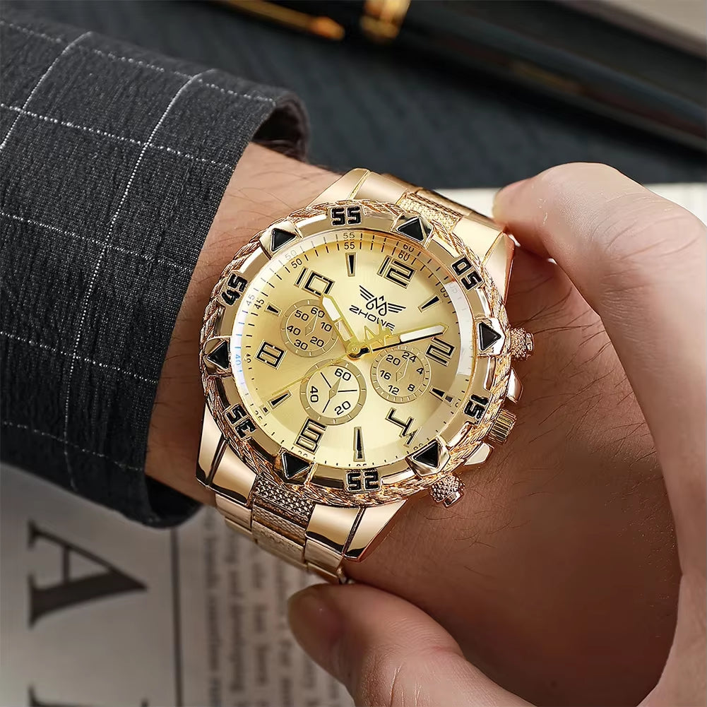 Mens Quartz Watches Casual Fashion Men'S Watch Wristwatch Steel Strip Watch Gifts Luxury Men Watch Wristwatches