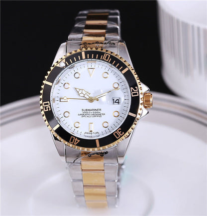 steel strap fashion watch Display type: pointer  Applicable people: General  style: Casual&nbsp;  Dial diameter: 40.5mm&nbsp;