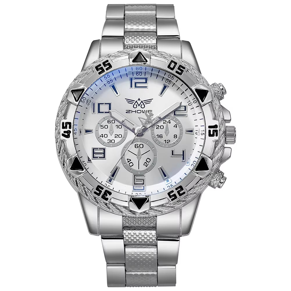 Mens Quartz Watches Casual Fashion Men'S Watch Wristwatch Steel Strip Watch Gifts Luxury Men Watch Wristwatches