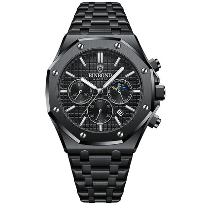 Multi-Function Sports Watch  Discover timeless elegance with this luxury grey wristwatch, designed for those who value sophistication and precision.